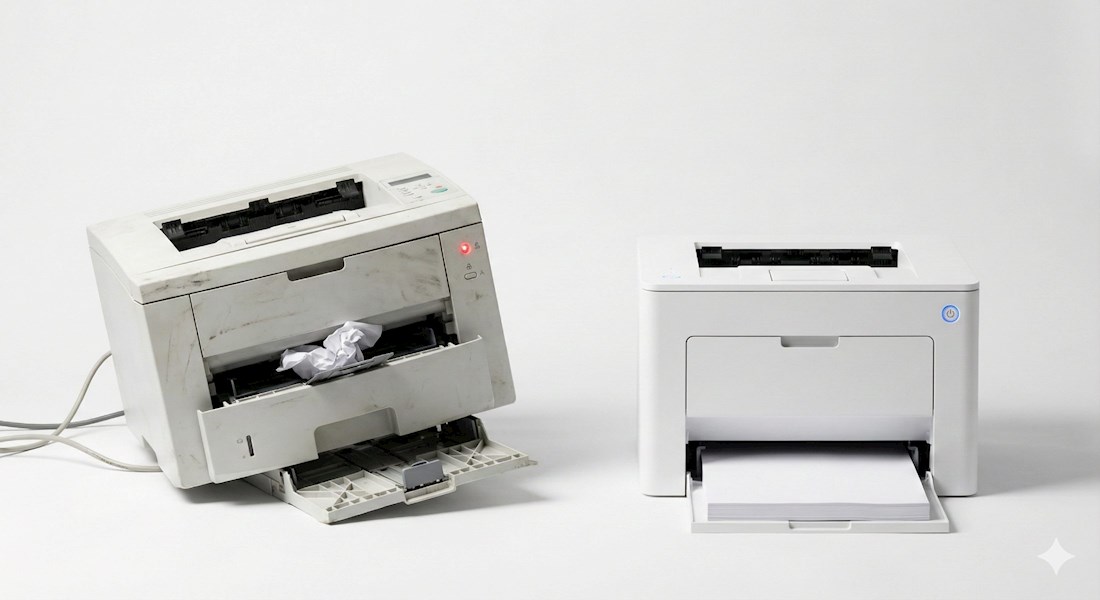 تعویض پرینتر قدیمی با نو - ۱۴۰۴ | اچ پی تعمیر