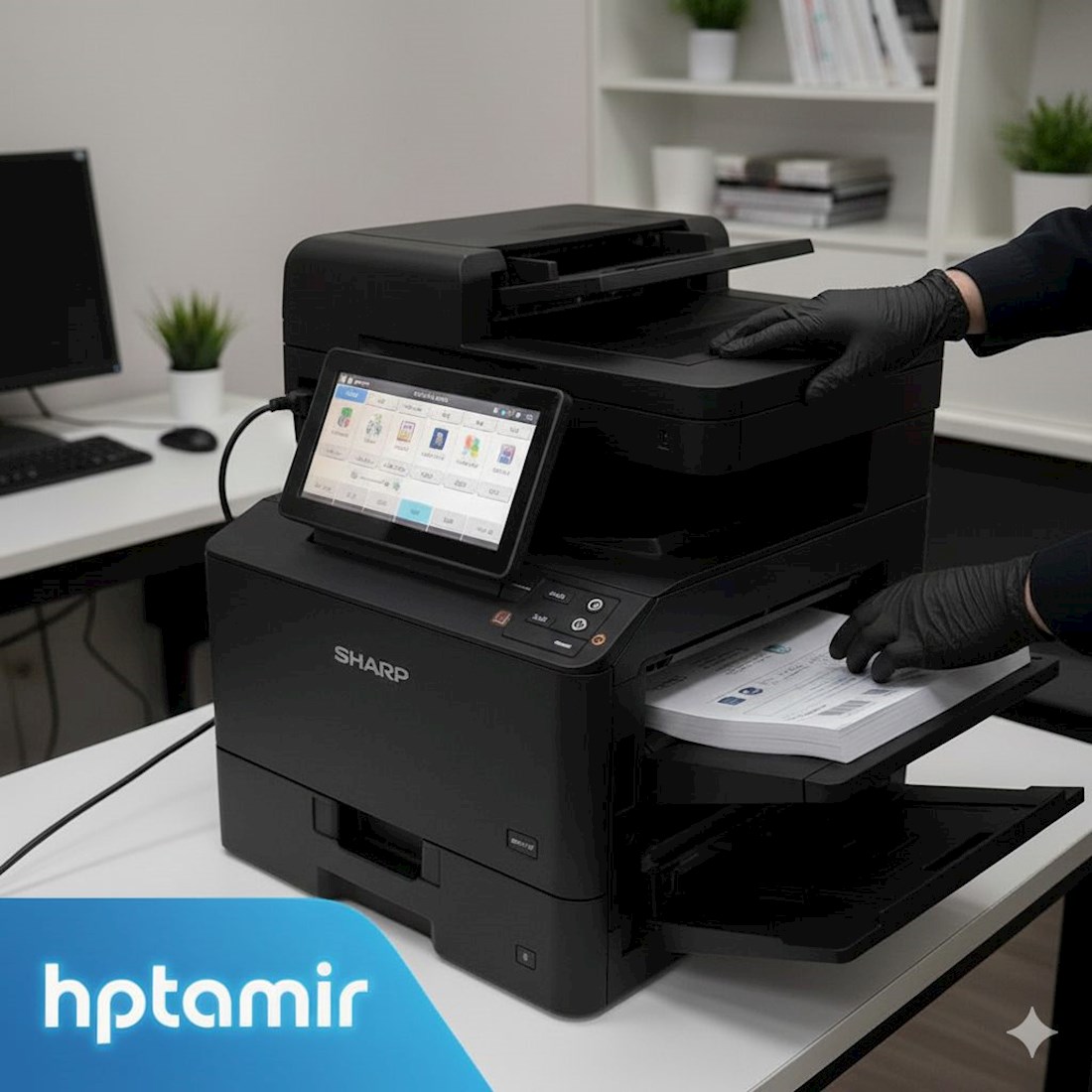 آموزش راه‌اندازی دستگاه کپی شارپ  BP-X240L