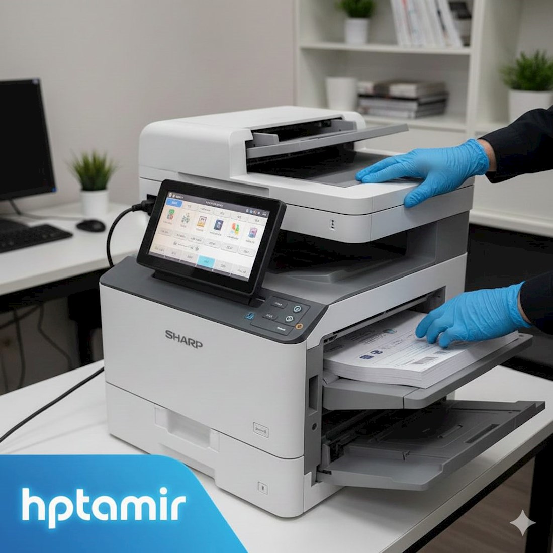 آموزش راه‌اندازی دستگاه کپی شارپ  BP-X240L