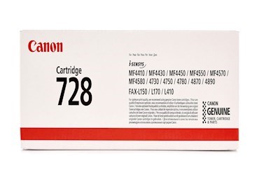 کارتریج تونر Canon 728 – چاپ مشکی استاندارد و طول عمر بالا